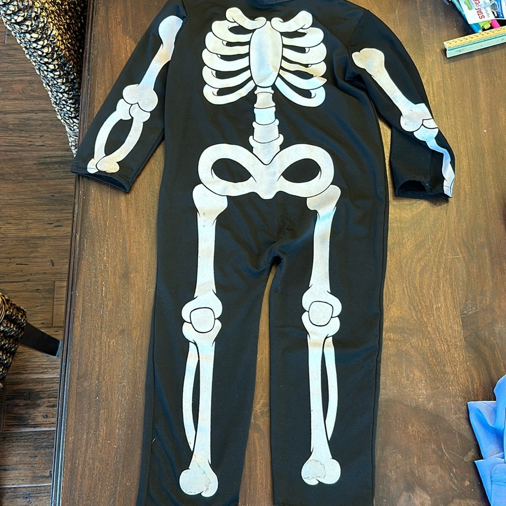 Skeleton Costume Size Toddler